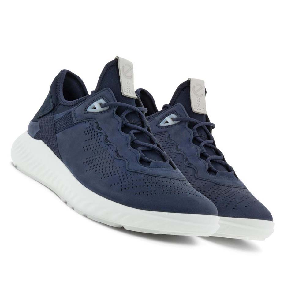 Ecco St.1 Lite Sneakers Herr Marinblå | SE 651SGL